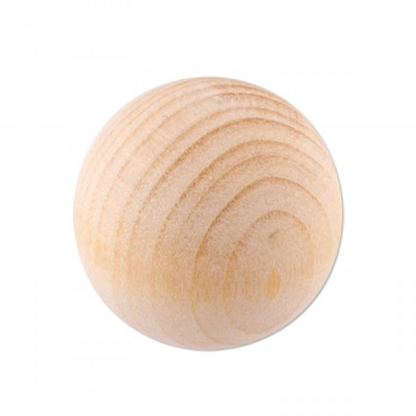Деревянный шар - деревянные бусины D=50 мм, с отверстием